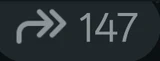 Forward count icon in WhatsApp