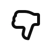 Dislike comment icon in YouTube