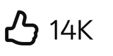 Like comment icon in YouTube