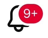 Notifications icon in YouTube