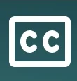 Captions icon in YouTube