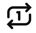 Loop video icon in YouTube