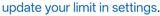 Update your limit icon in YouTube