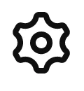 Settings icon in YouTube