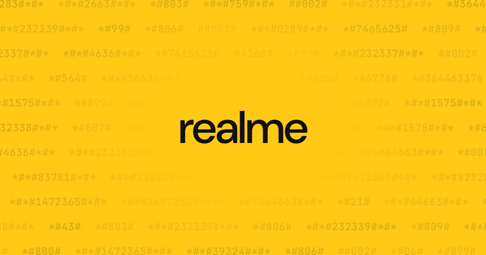 Complete Realme Secret Codes List (2026)