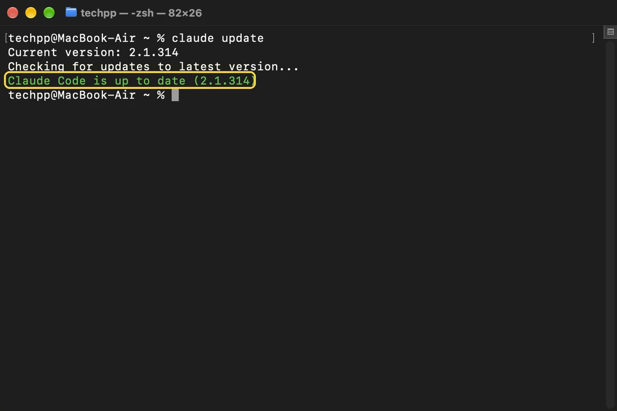 Claude Code, step 25: Update right away